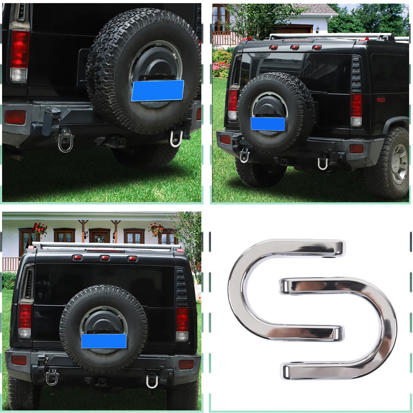 Amazon.co.jp: PIUGILH リア牽引牽引フック交換用 Hummer H2 2003-2009